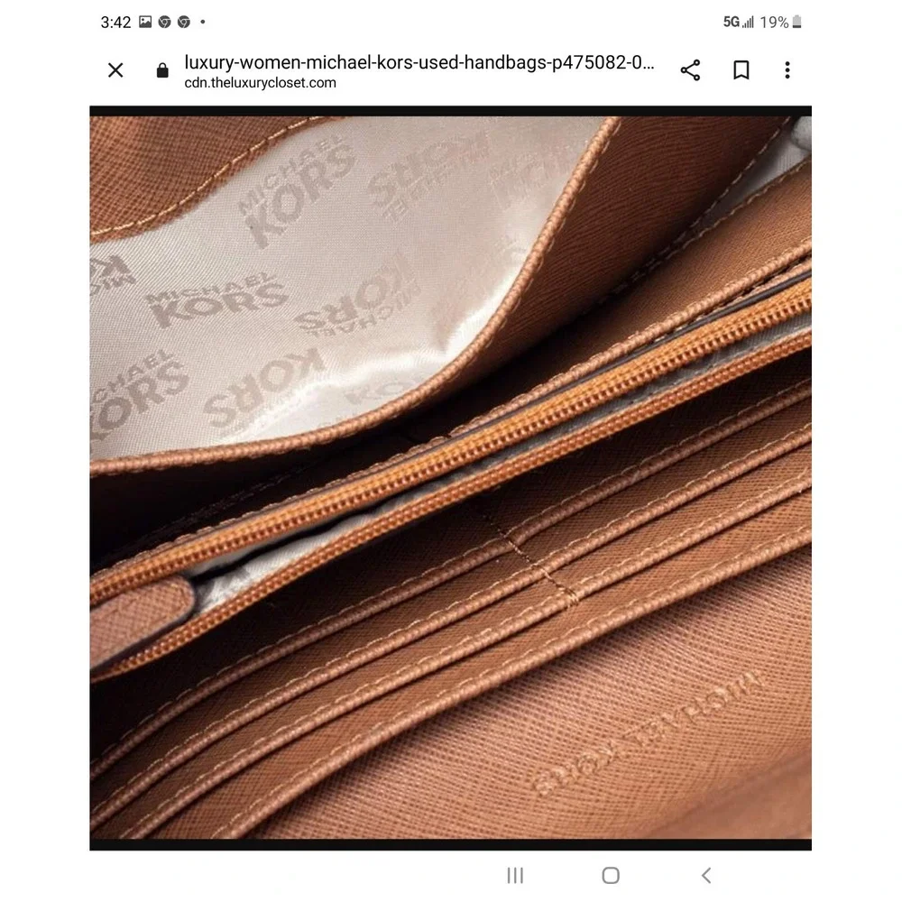 Michael Kors - Fulton White‎ Leather Wallet